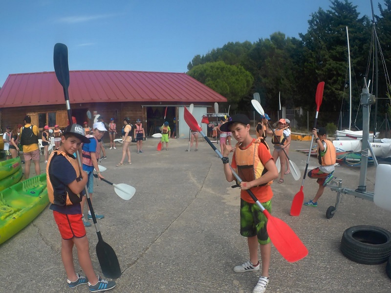 Primeros días del campamento en Almudévar