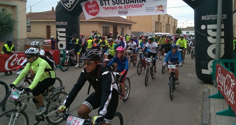 Todo listo para la prueba de bicicleta de montaña de Aspanoa