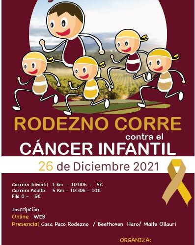 Rodezno corre contra el cáncer infantil 2021