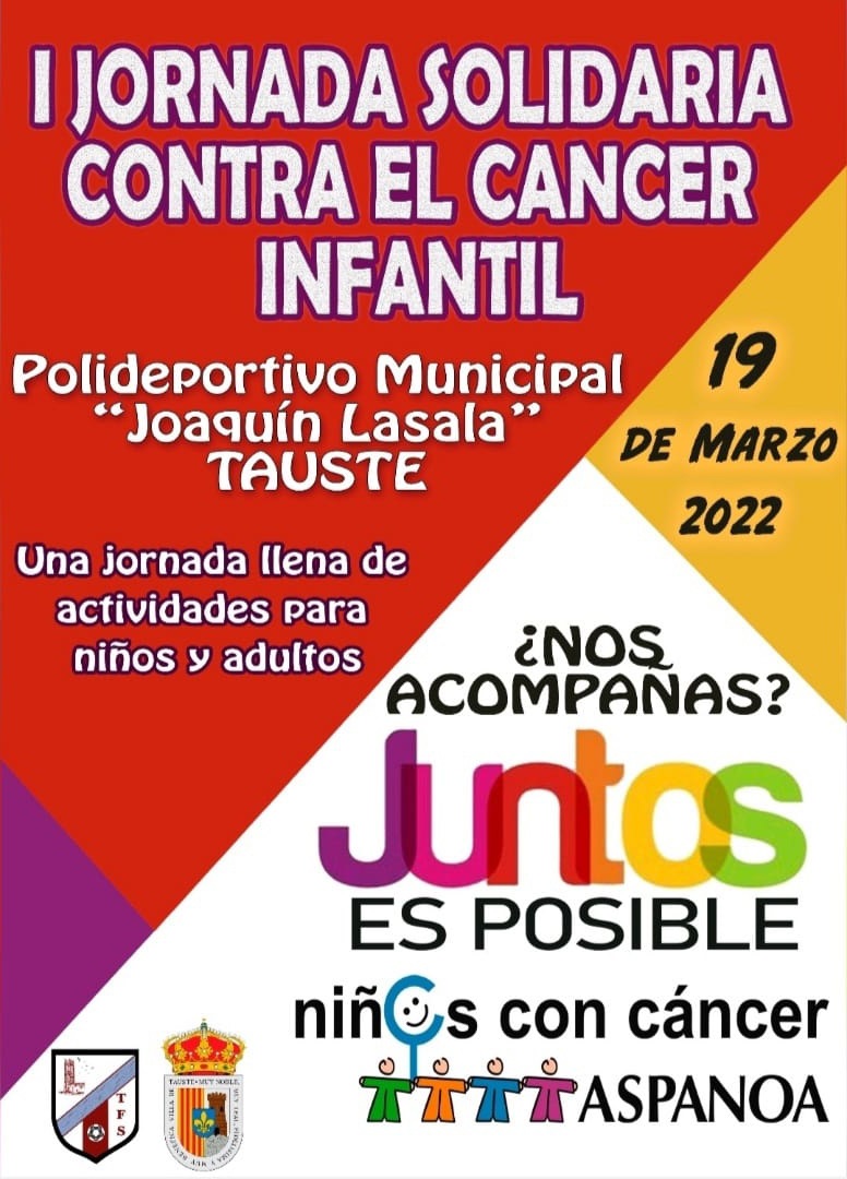 Jornada solidaria contra el cáncer infantil en Tauste