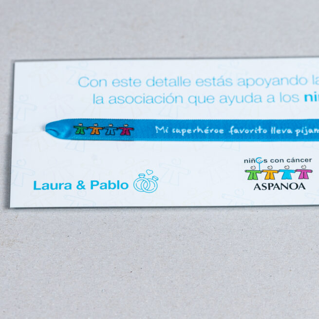 Pack pulsera personalizado solidario