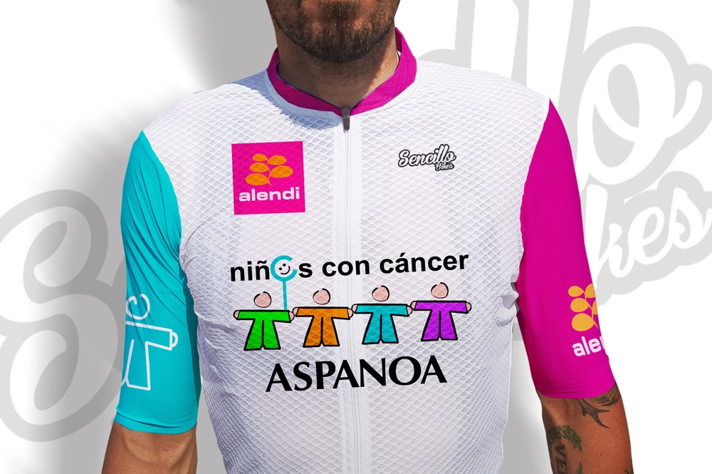 Un maillot solidario por el 10 aniversario de la BTT de Aspanoa