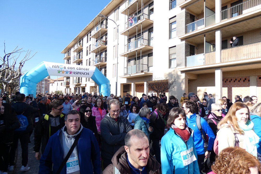 1.200 personas participan en la Marcha Moncayo contra el cáncer infantil