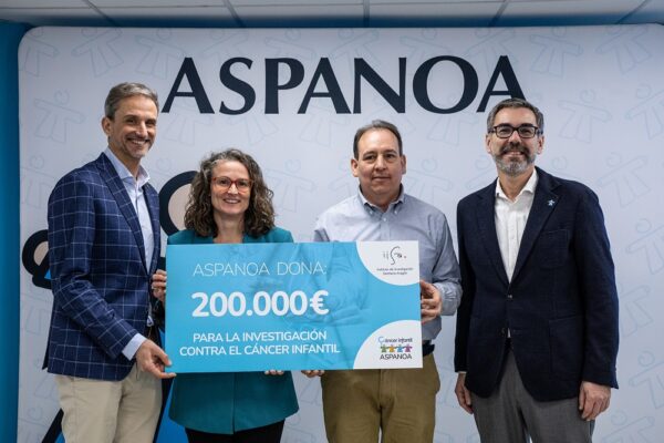 Aspanoa aporta 200.000 € para investigar dos cánceres infantiles de mal pronóstico