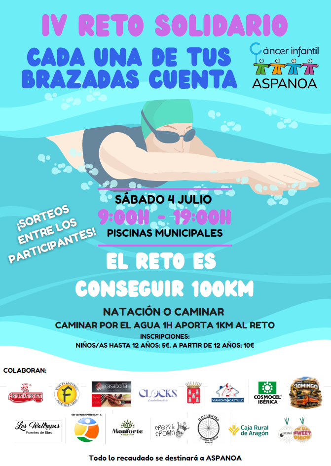 Brazadas solidarias Fuentes de Ebro 2026